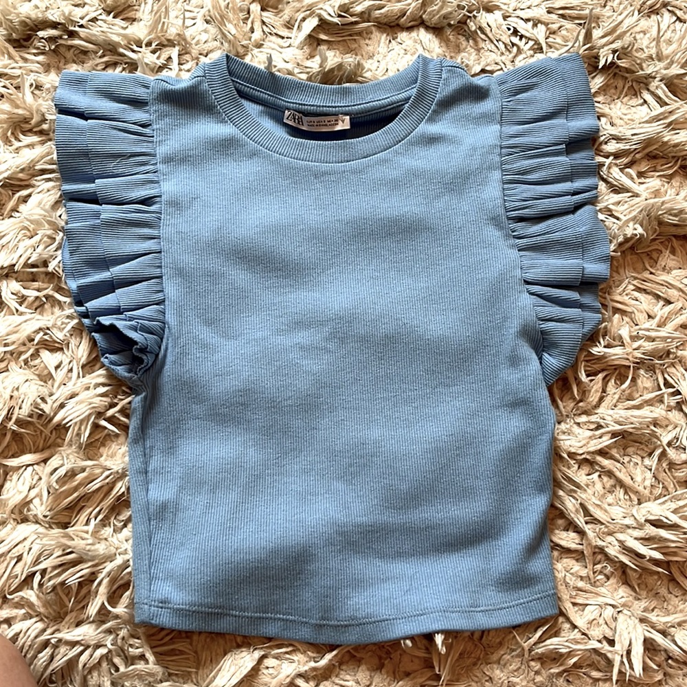 Zara ruffle tank top